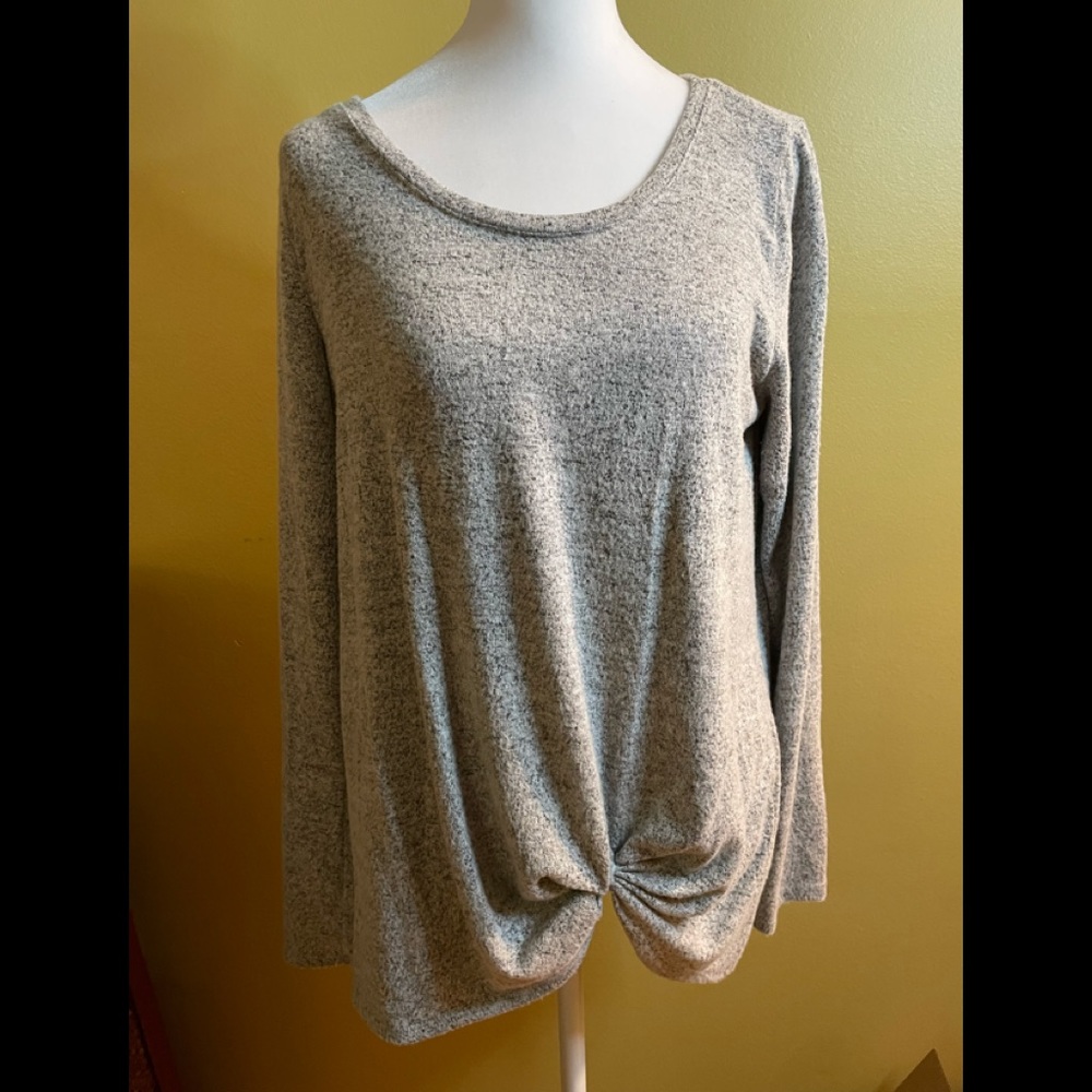 Green Envelope Long Sleeve Top - M
